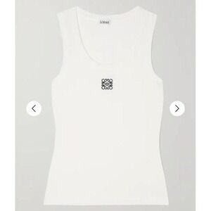 LOEWE
Embroidered ribbed stretch-cotton tank medium (runs small) NWT